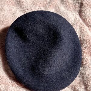 Kangol Navy Wool Cap with Short Brim